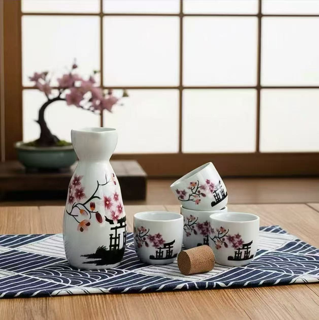 Panda Flame Sake Bottle