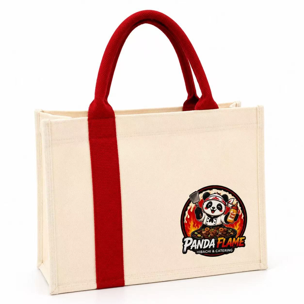 Panda Flame Tote Bag